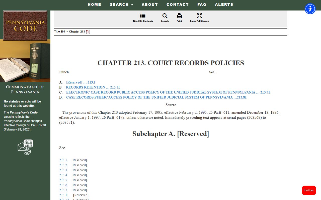 York County public records Pennsylvania court records policy chapter page