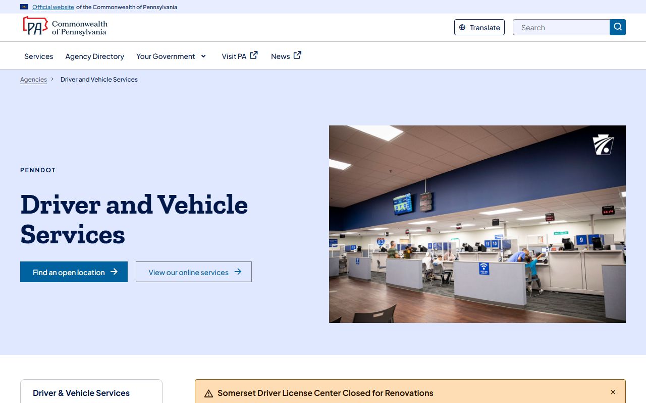 PennDOT driver record services compared with York County traffic court records